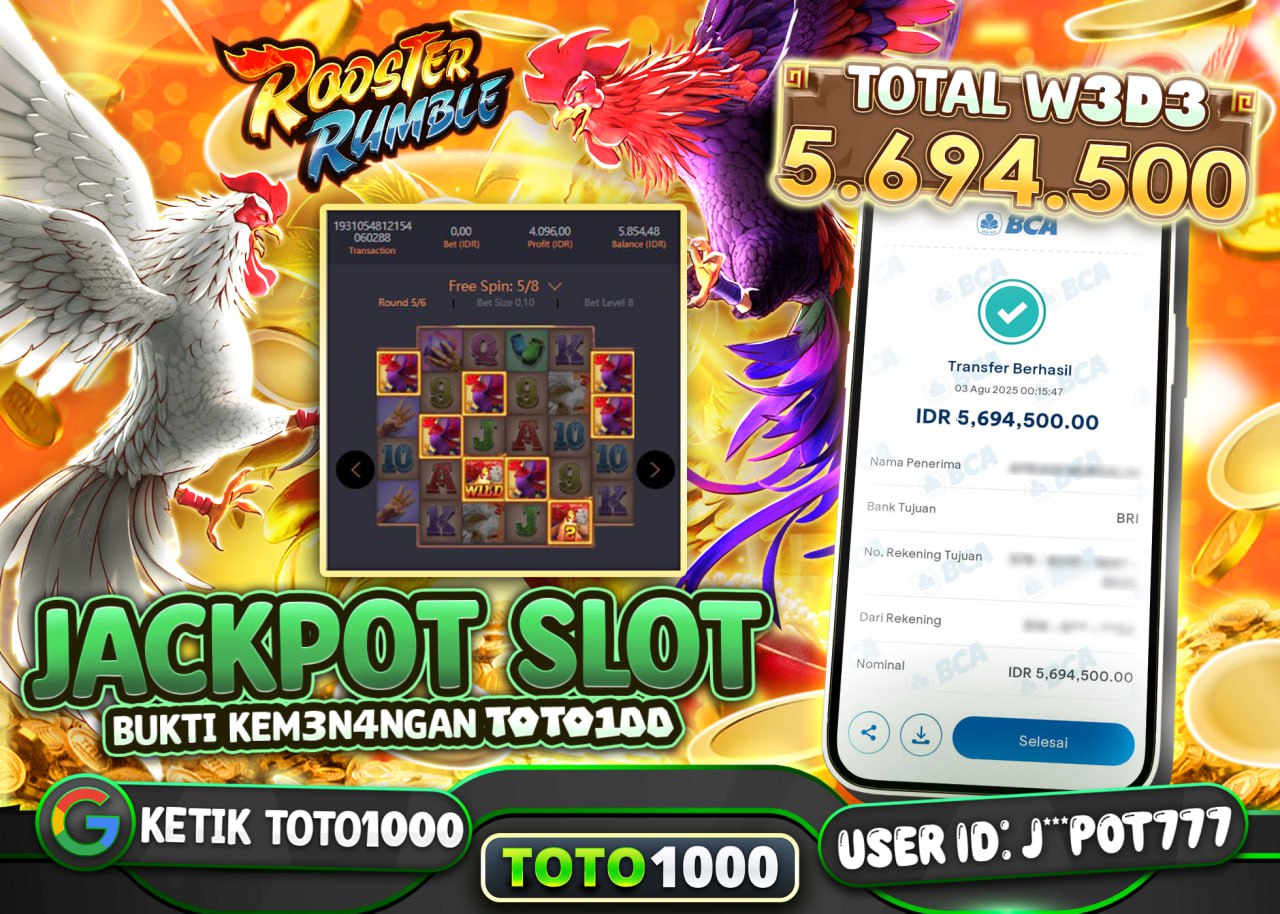 J***POT777 JACKPOT SLOT ROSTER RUMBLE Rp.5.694.500 - LUNAS	