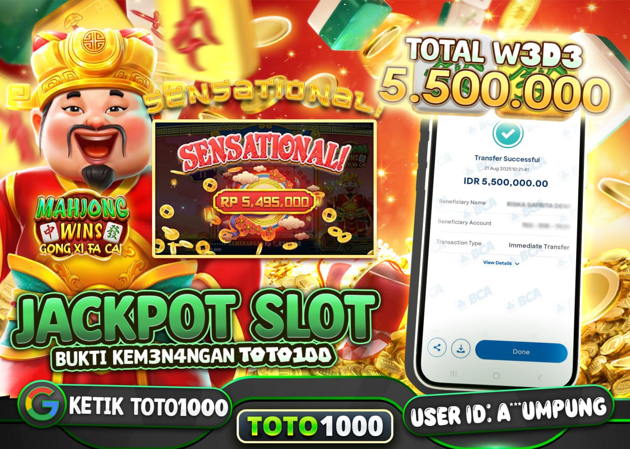 A***UMPUNG JACKPOT MAHJONG WINS Rp.5.500.000 - LUNAS