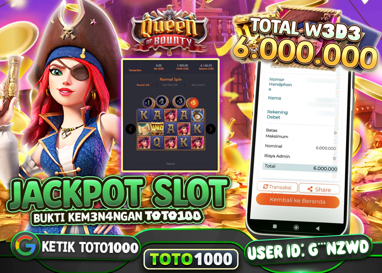 G***NZWD JACKPOT QUENN OF BOUNTY Rp.6.000.000 - LUNAS