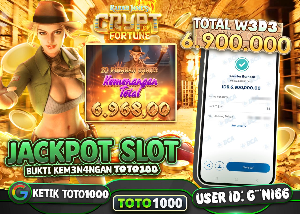 G***NI66 JACKPOT CRYPTO OF FORTUNE Rp 2.314.000 - LUNAS